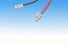Univerzální konektor s kabelem 70 mm (červený a černý)